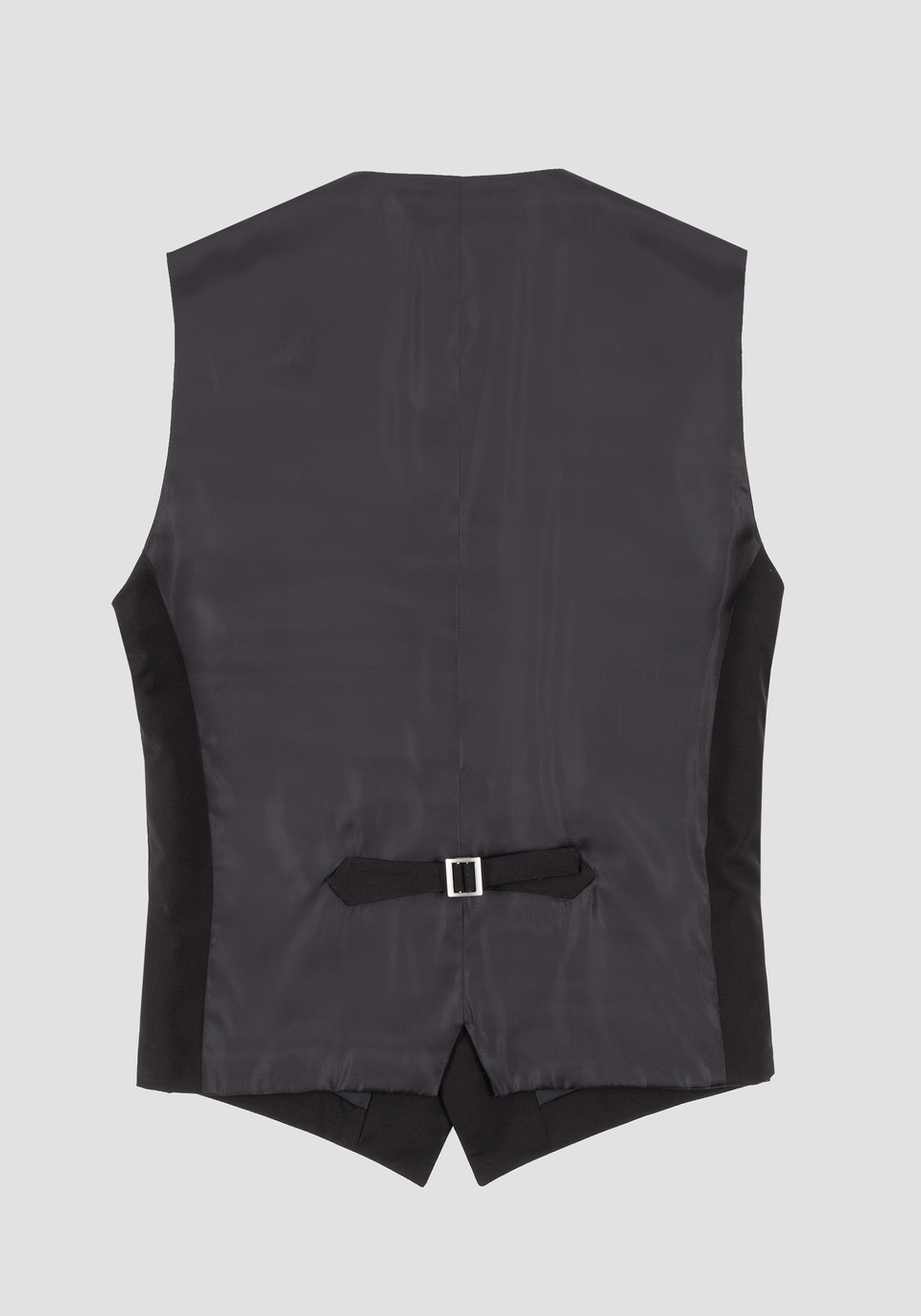 SLIM-FIT VEST WITH CONTRASTING BACK PANEL AND BUCKLE DETAIL - Antony Morato Online Shop