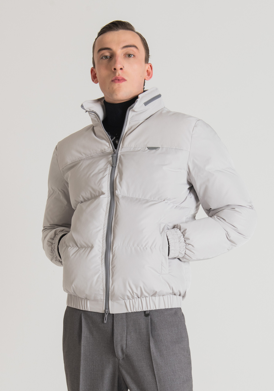 REGULAR FIT JACKET IN TECHNICAL FABRIC WITH ECO-SUSTAINABLE PADDING - Antony Morato Online Shop