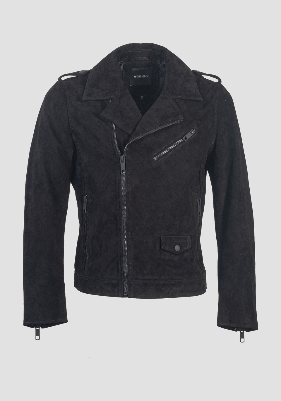 JACKE SLIM FIT AUS ECHTEM WILDLEDER - Antony Morato Online Shop