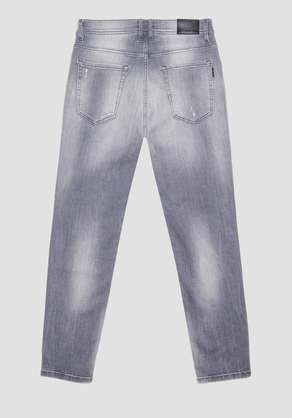 "KARL" CROPPED SKINNY FIT JEANS IN STRETCH DENIM WITH STONE WASH - Antony Morato Online Shop
