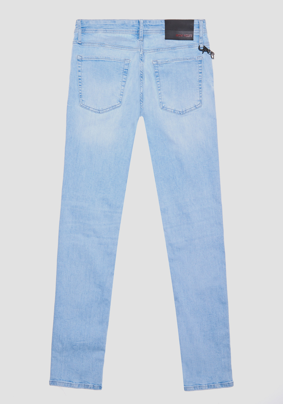 "IGGY" TAPERED FIT JEANS IN STRETCH DENIM WITH LIGHT WASH - Antony Morato Online Shop