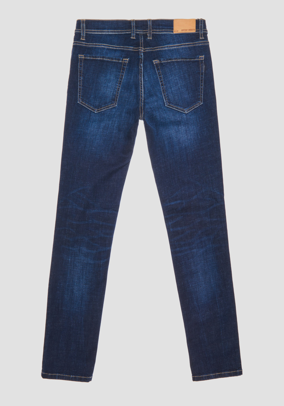 "GILMOUR" SUPER SKINNY FIT JEANS IN STRETCH DENIM BLEND WITH DARK WASH AND CONTRAST STITCHING - Antony Morato Online Shop