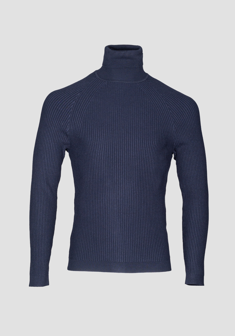 HIGH-NECK SWEATER WITH RIBBED PROCESSING - Antony Morato Online Shop