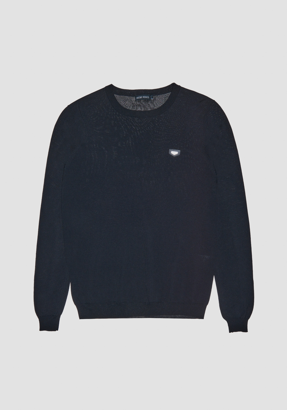 RUNDHALSPULLOVER MIT PLAKETTE - Antony Morato Online Shop