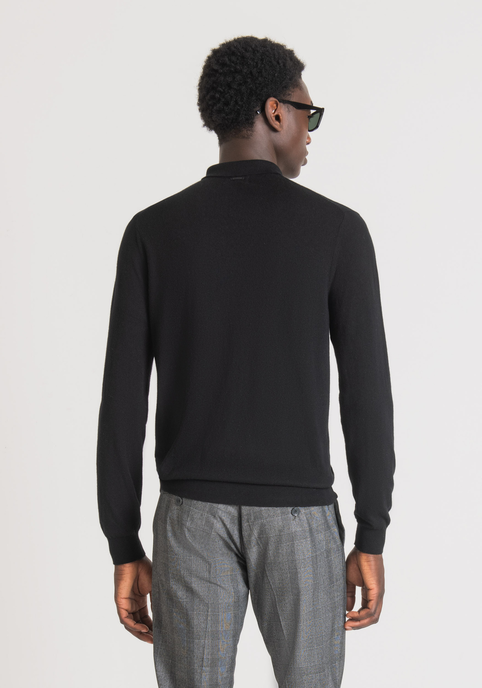 REGULAR FIT POLO SHIRT IN SOFT WOOL BLEND FABRIC - Antony Morato Online Shop