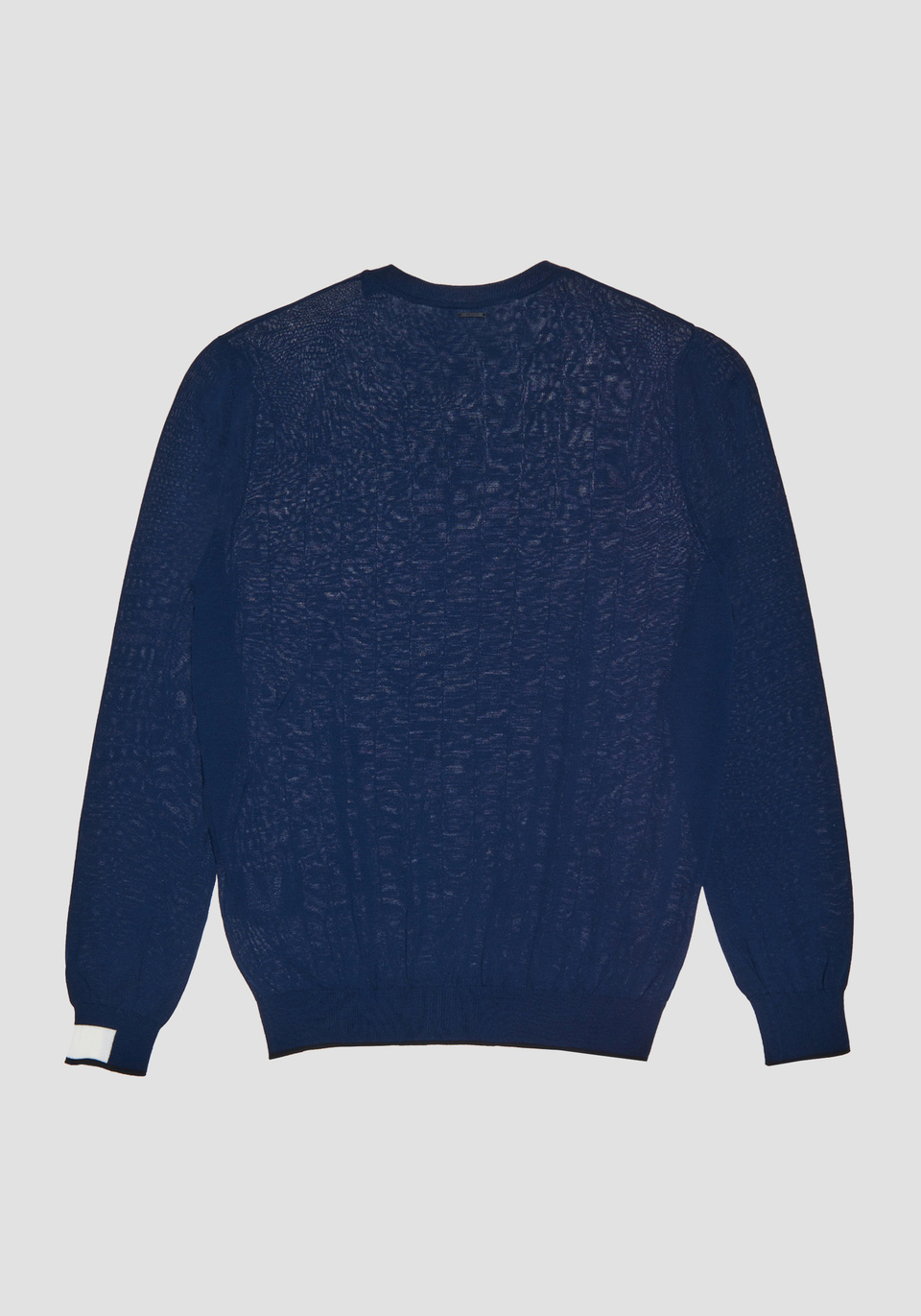 SLIM-FIT SWEATER IN 100% COMPACT COTTON YARN WITH A GEOMETRIC JACQUARD PATTERN - Antony Morato Online Shop