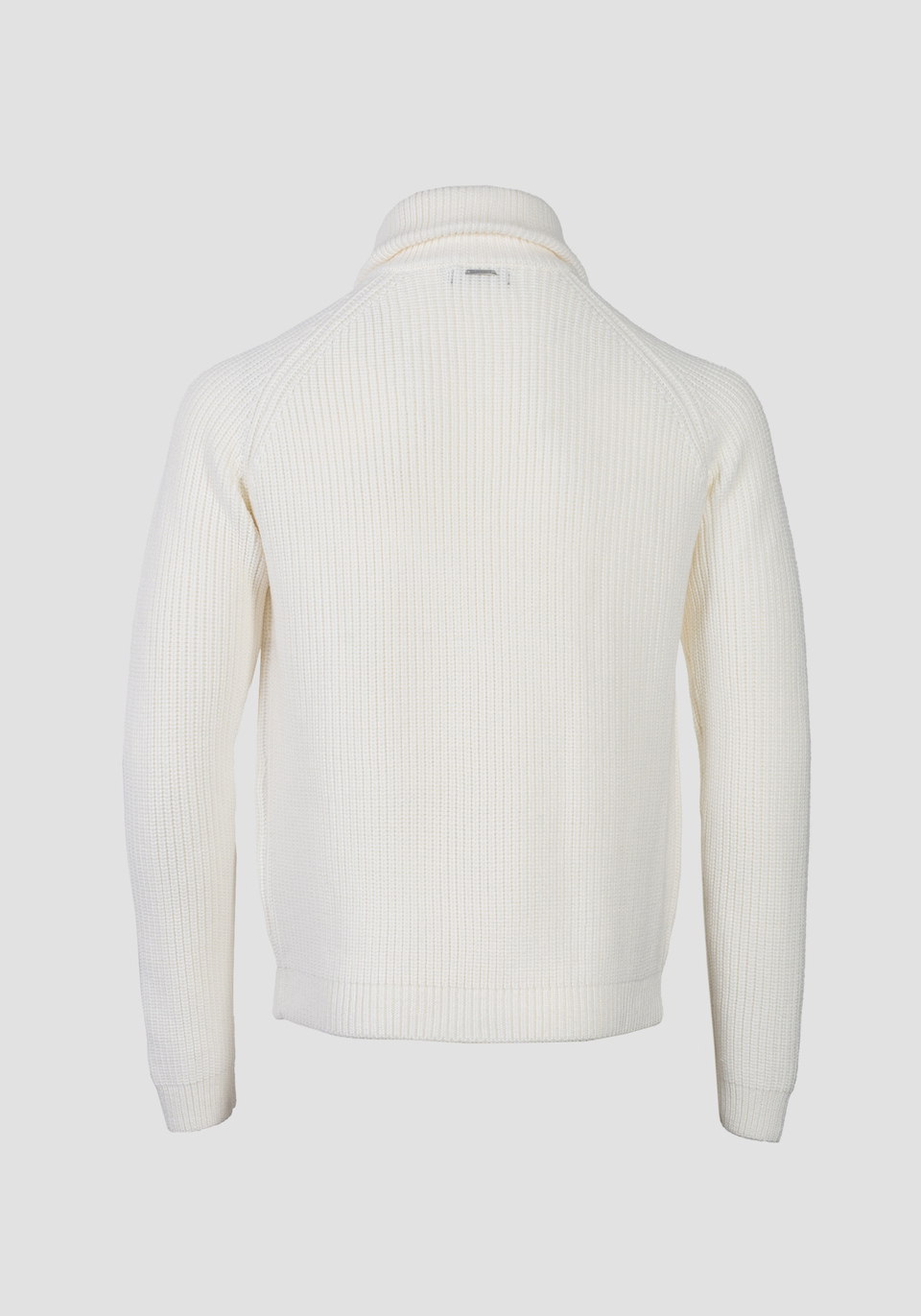 PULLOVER SLIM FIT AUS WOLLMISCHGARN IN PATENTMUSTER-VERARBEITUNG - Antony Morato Online Shop