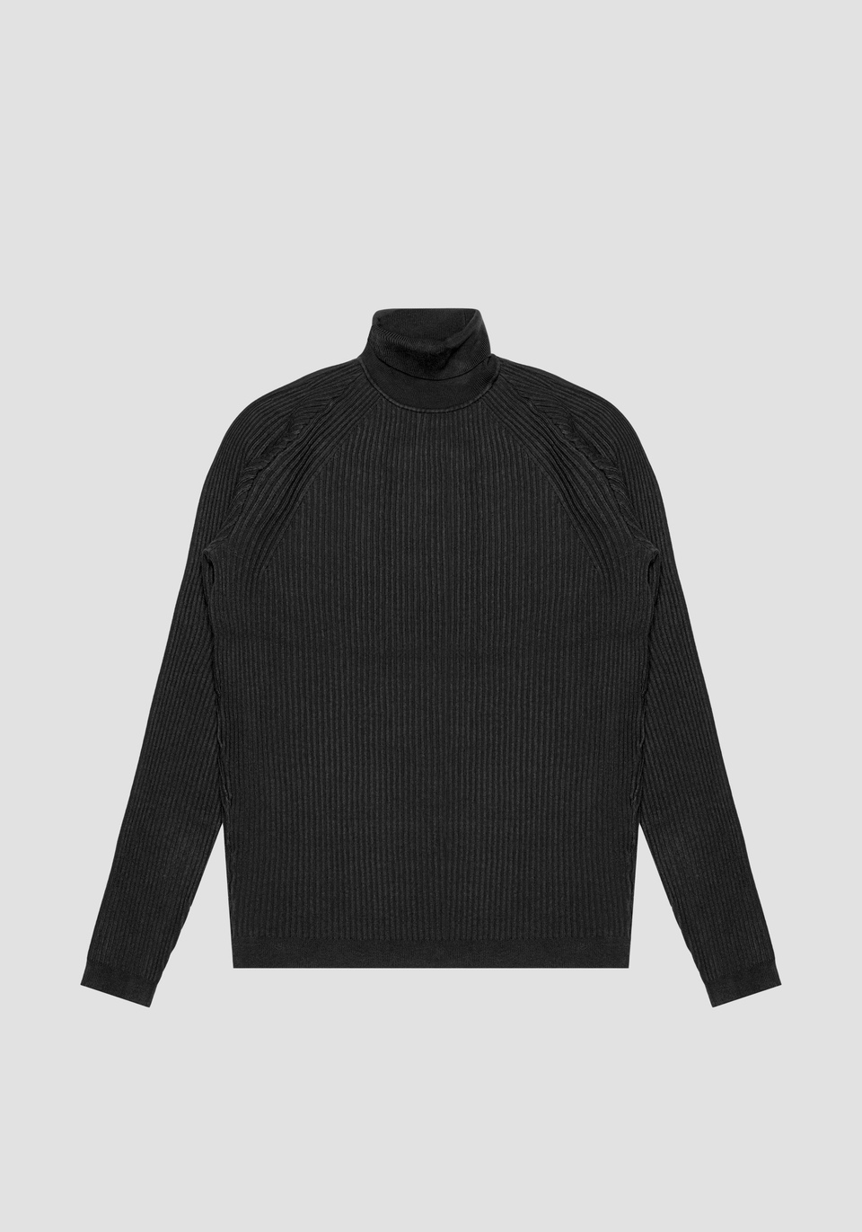 SLIM FIT SWEATER IN SOLID-COLOUR SOFT STRETCH VISCOSE BLEND YARN - Antony Morato Online Shop