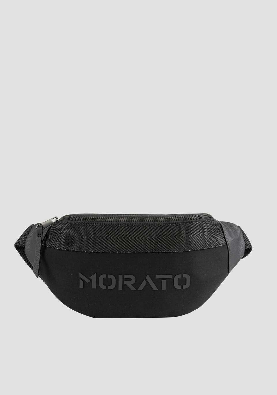 BUM BAG IN POPLIN AND TECHNICAL FABRIC WITH LOGO - Antony Morato Online Shop