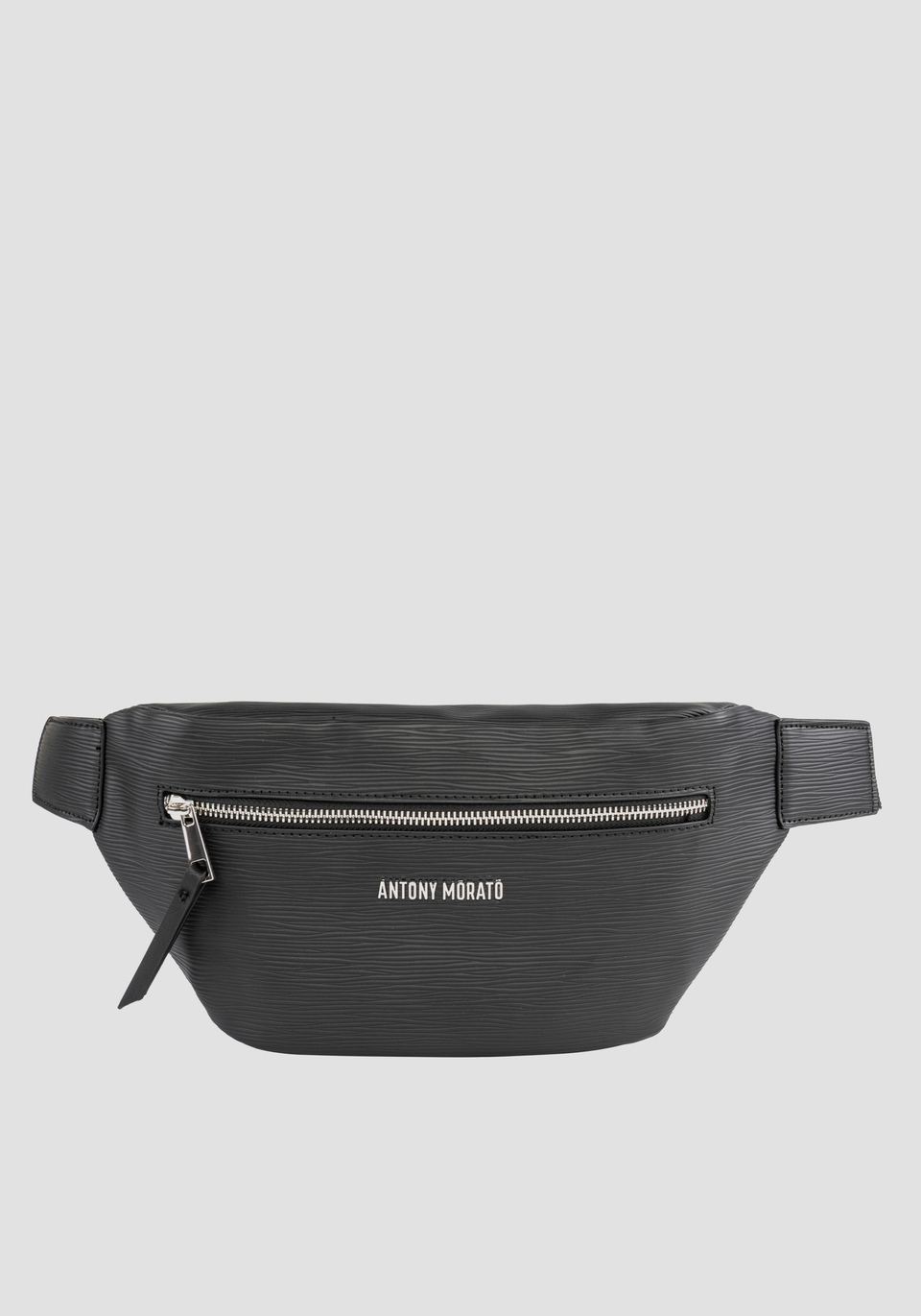 SOLID COLOUR BUM BAG IN A PALMELLATO EFFECT FABRIC - Antony Morato Online Shop