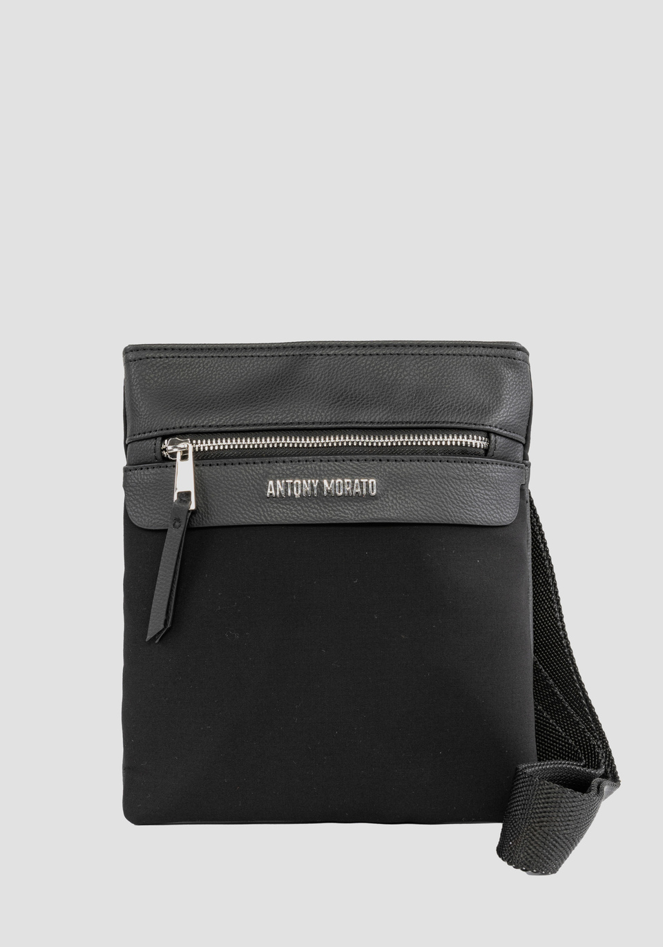 MESSENGER BAG IN POPLIN AND FAUX LEATHER - Antony Morato Online Shop