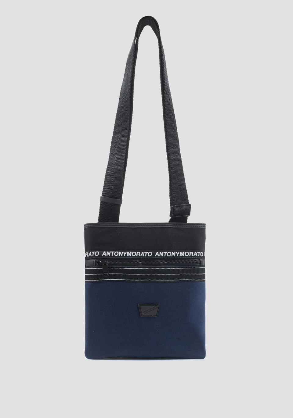 MESSENGER BAG IN POPLIN AND RUBBERISED FABRIC - Antony Morato Online Shop