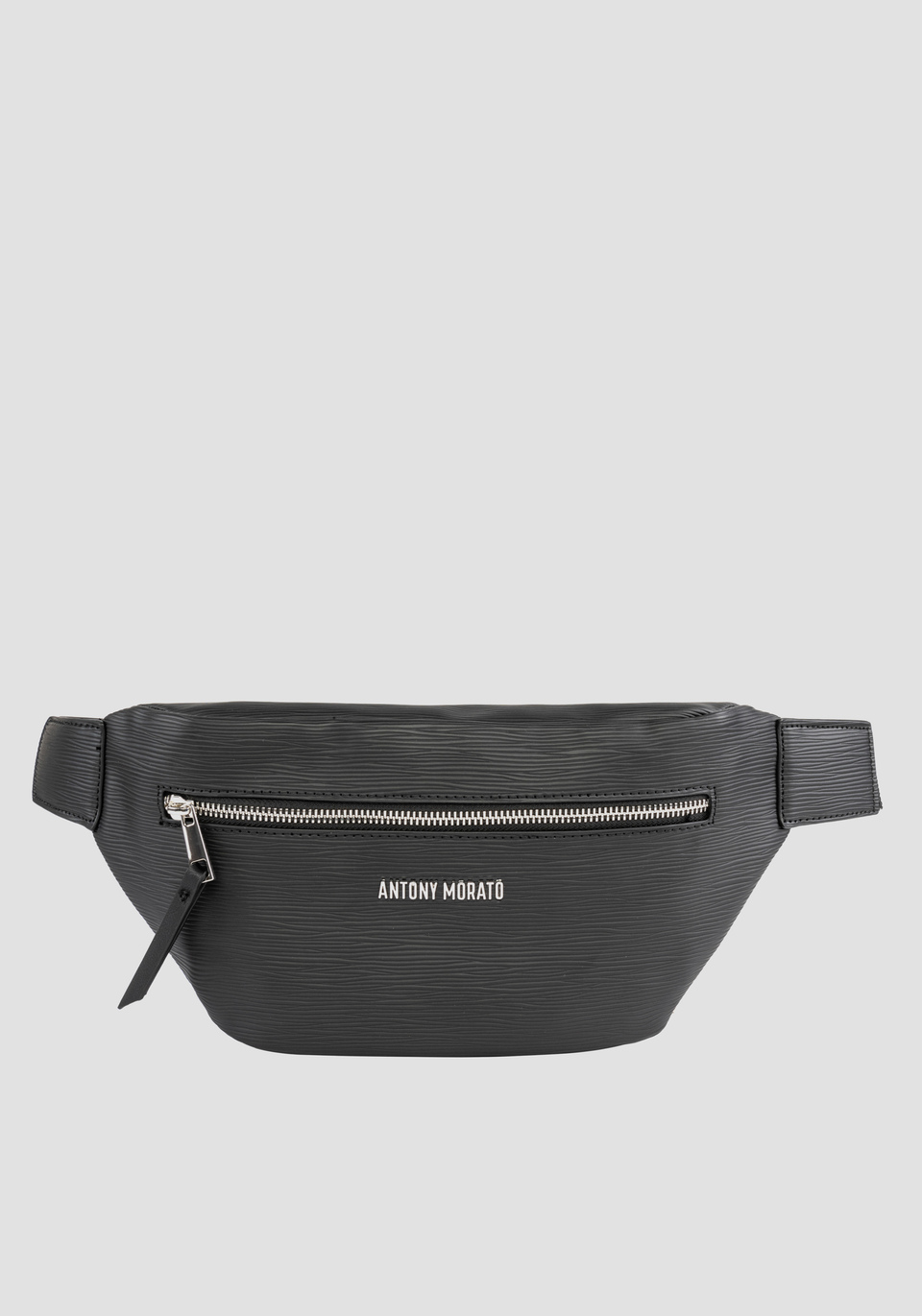 SAC BANANE DE COULEUR UNIE EN TISSU EFFET LIÉGÉ - Antony Morato Online Shop