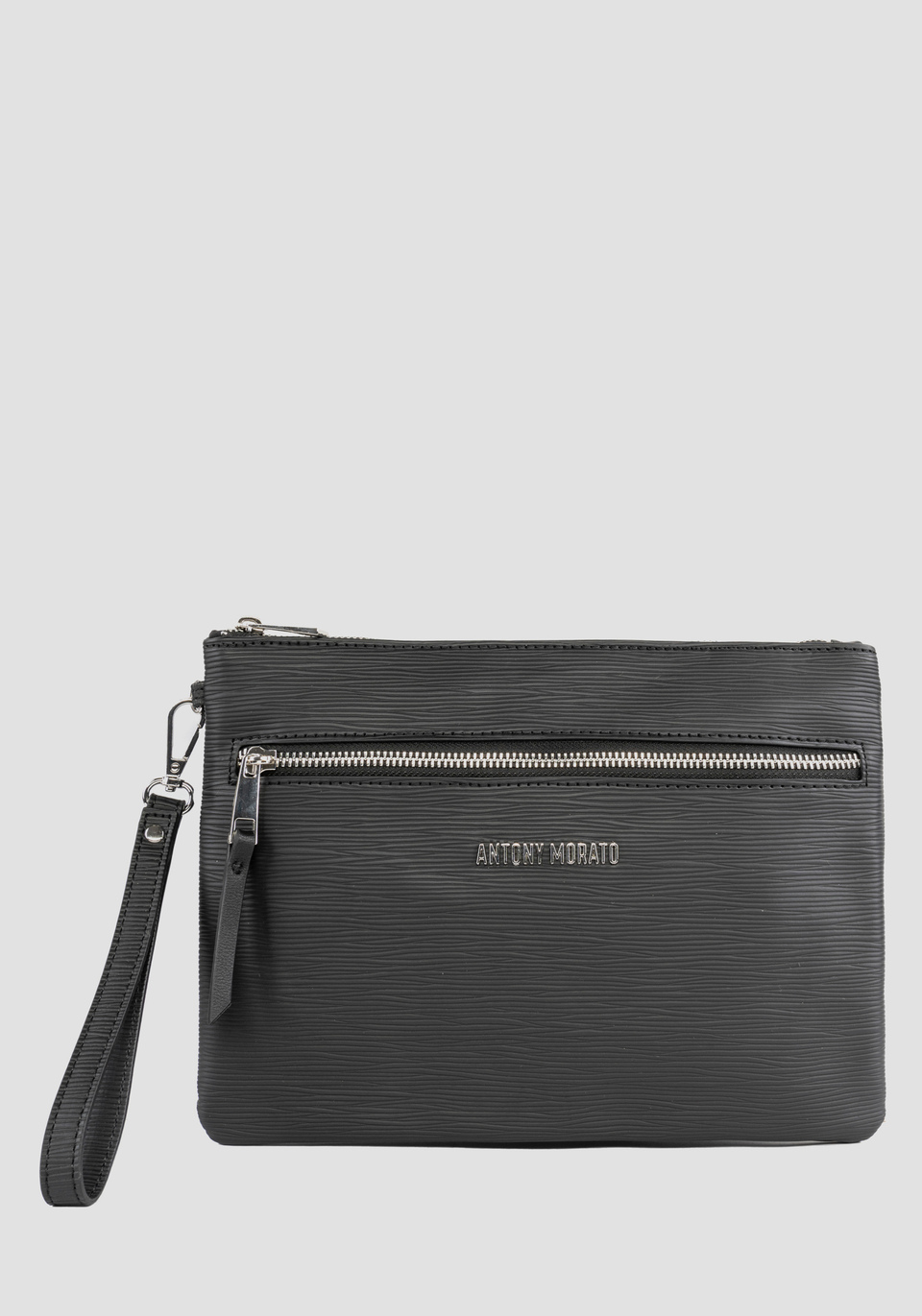 POUCH IN TESSUTO EFFETTO PALMELLATO - Antony Morato Online Shop