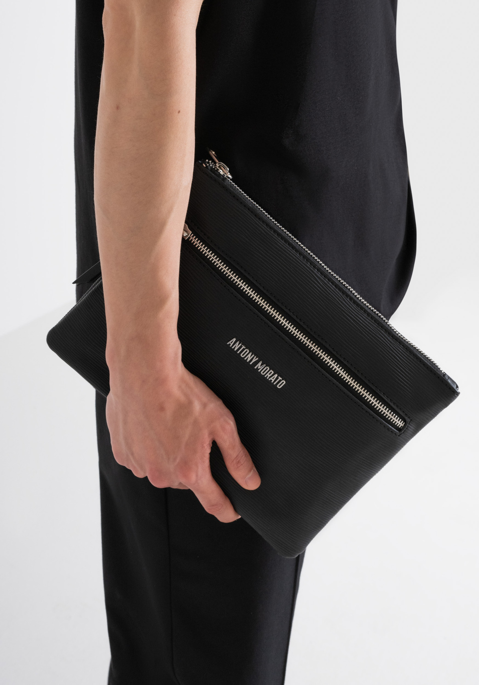 POUCH IN PALMELLATO EFFECT FABRIC - Antony Morato Online Shop