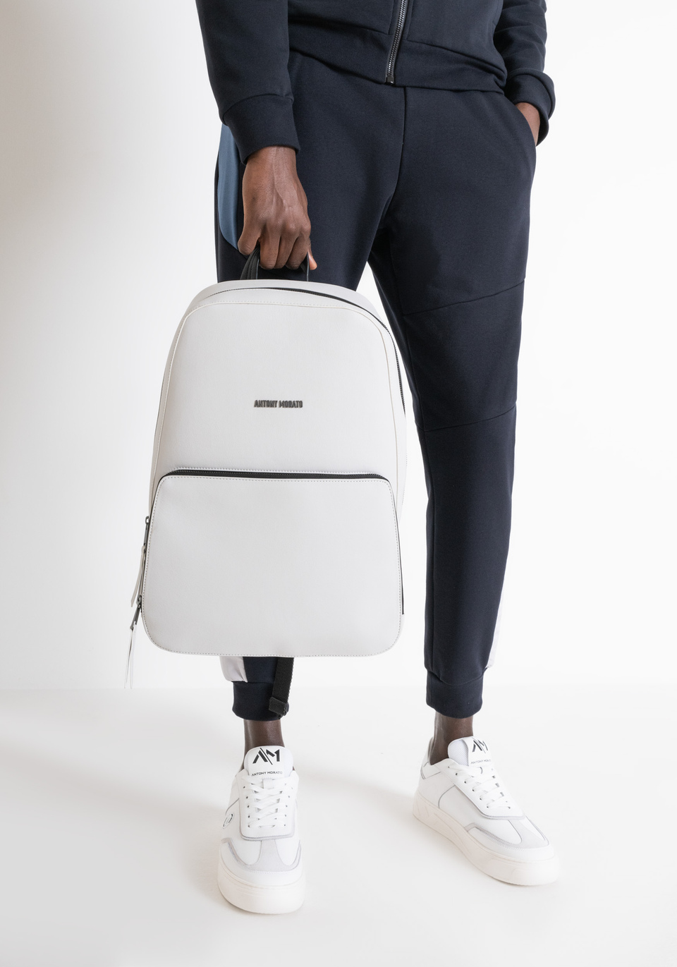 BACKPACK IN LIGHT COLOUR FAUX LEATHER WITH POCKET Antony Morato