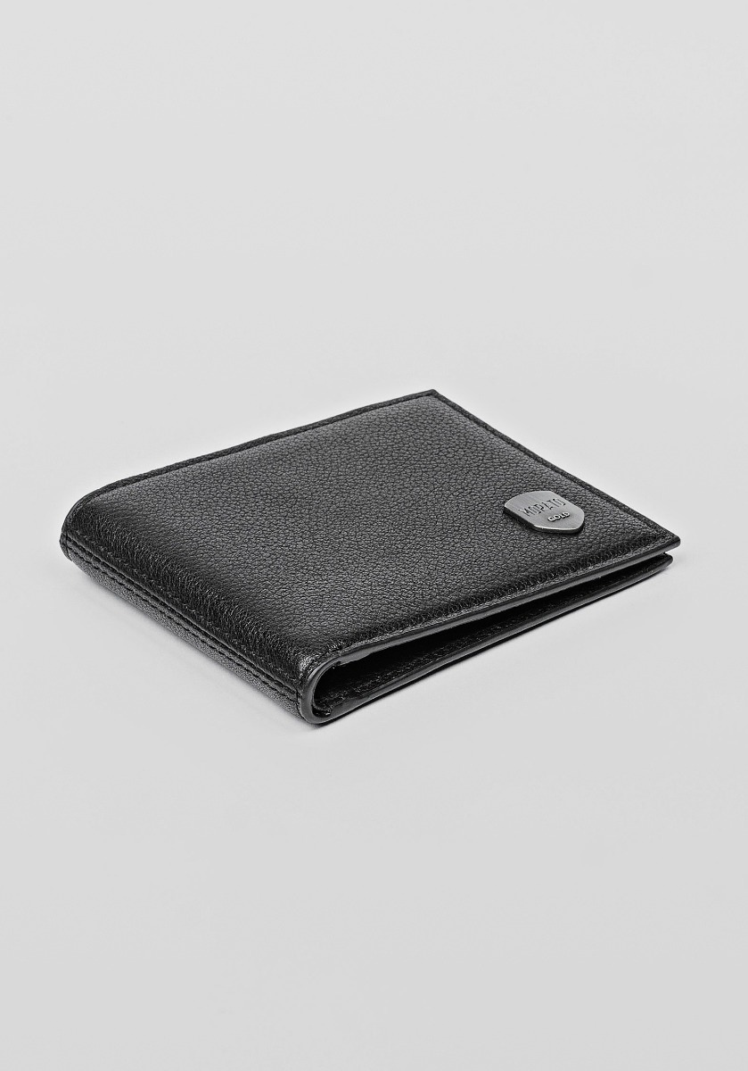 Portefeuille en cuir foulonné - Antony Morato Online Shop