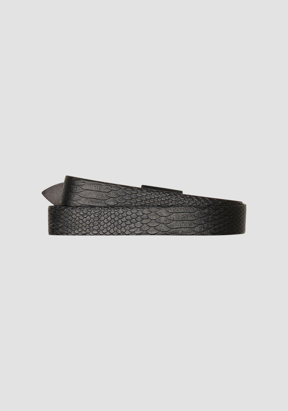 GENUINE LEATHER SNAKE PRINT BELT - Antony Morato Online Shop