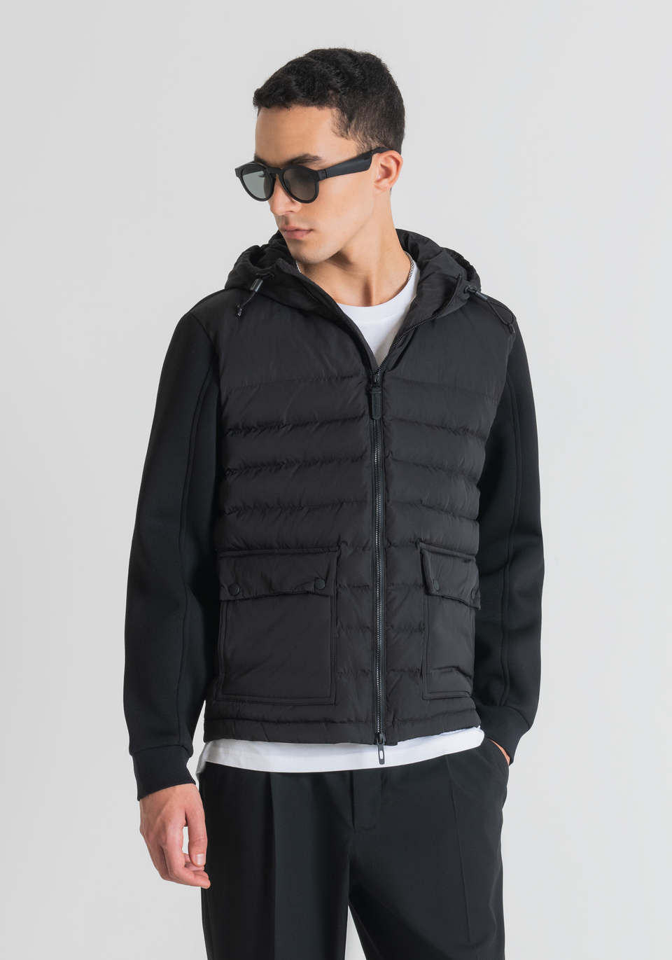 SLIM FIT JACKET IN QUILTED TECHNICAL FABRIC - Antony Morato Online Shop