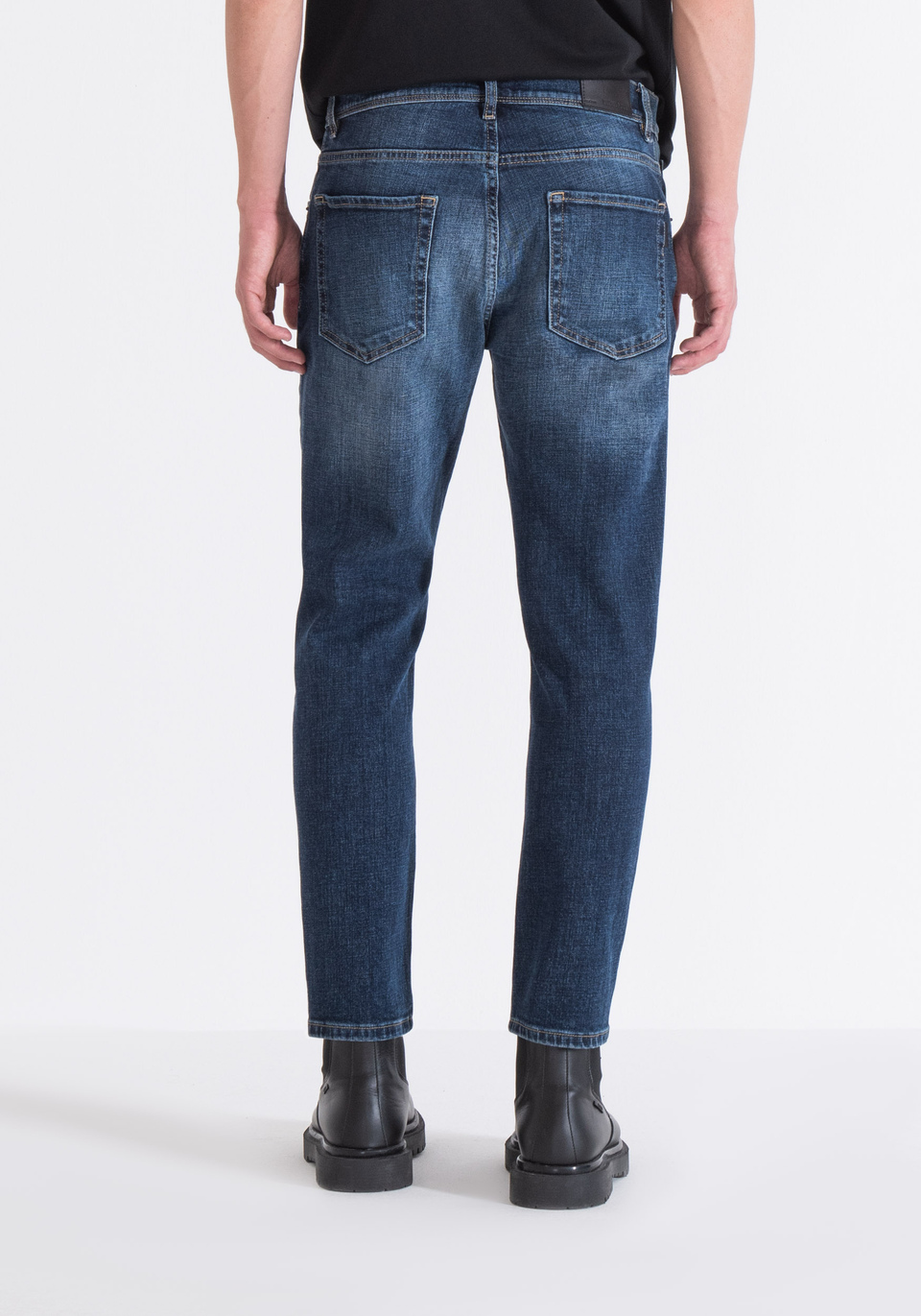 SLIM FIT ARGON ANKLE LENGTH JEANS IN BLUE DENIM Antony Morato