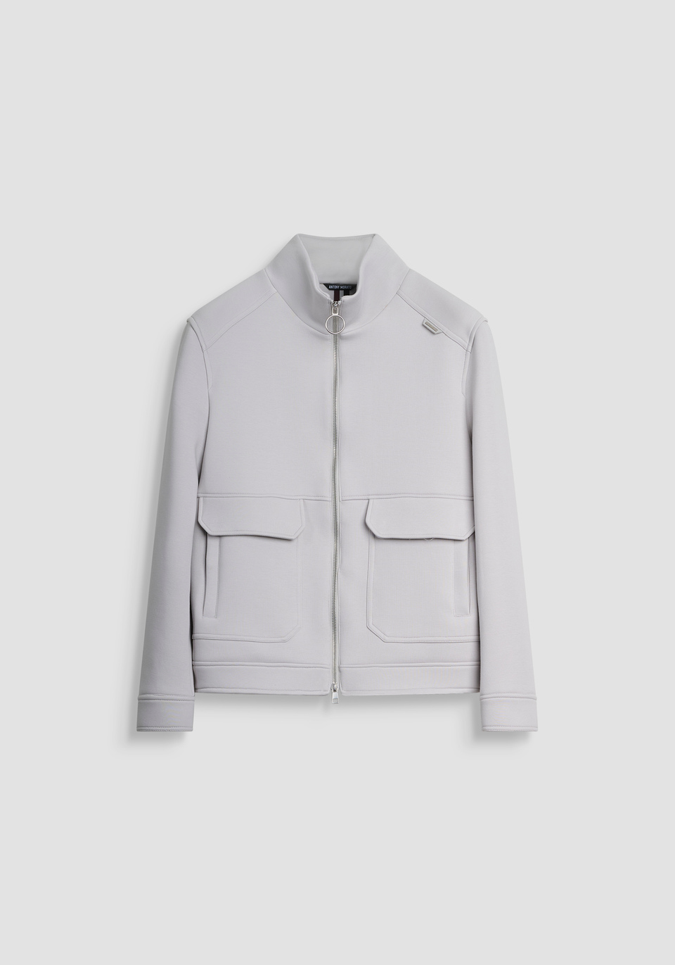 FELPA CON ZIP REGULAR FIT IN TESSUTO SCUBA ELASTICO - Antony Morato Online Shop