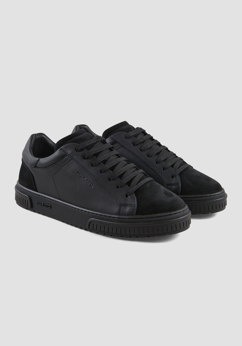 THEO SNEAKERS IN BLACK LEATHER Antony Morato