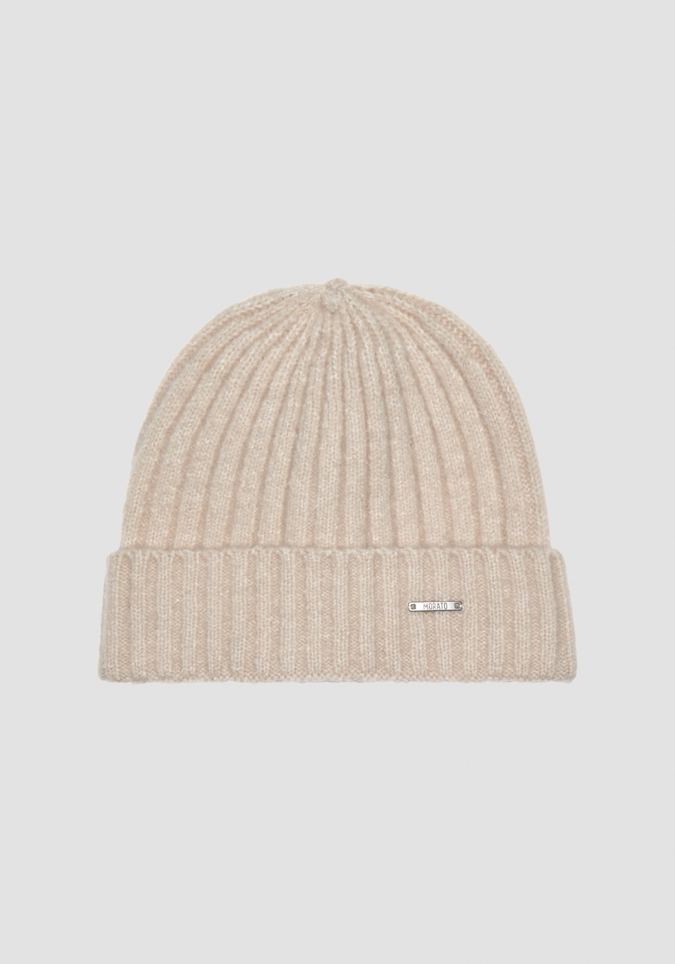BEANIE IN BEIGE WOOL BLEND KNIT Antony Morato
