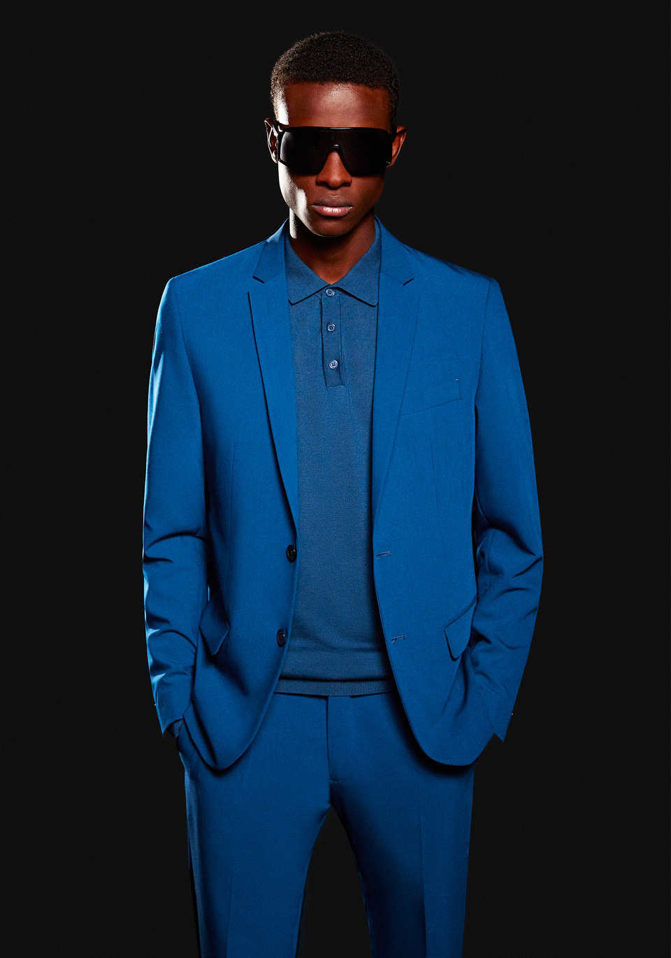 VESTE SUPER SLIM FIT « ASHE » EN TISSU DE VISCOSE MÉLANGÉE ÉLASTIQUE - Antony Morato Online Shop