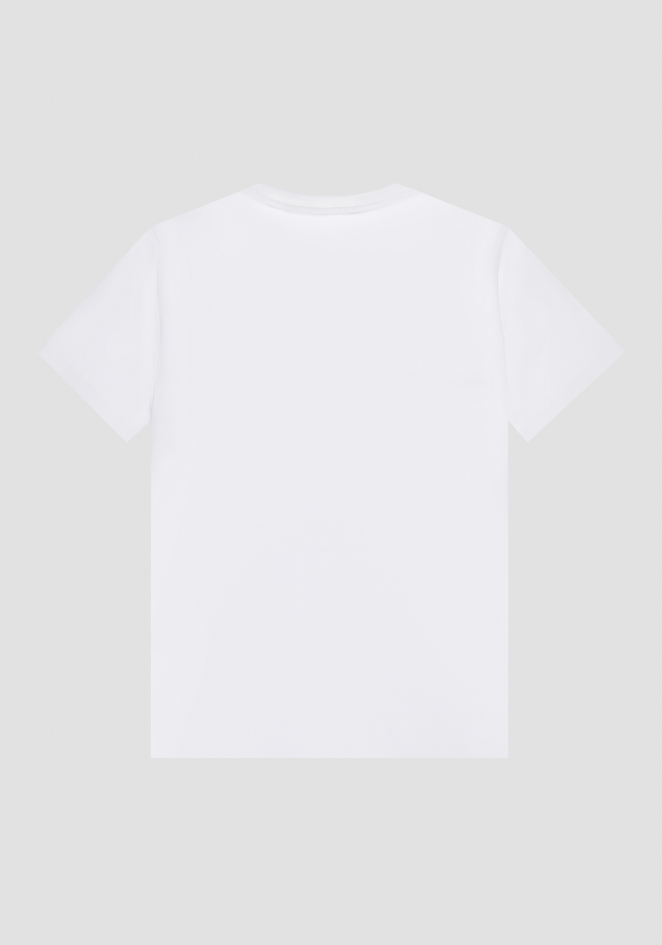 SUPER SLIM FIT T-SHIRT IN ELASTIC COTTON WITH RUBBER PRINTED LOGO - Antony Morato Online Shop