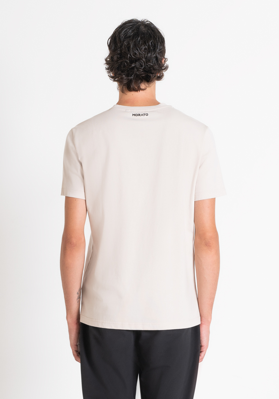 Antony Morato Regular Fit T Shirt in Cotton Jersey with Laminated Print