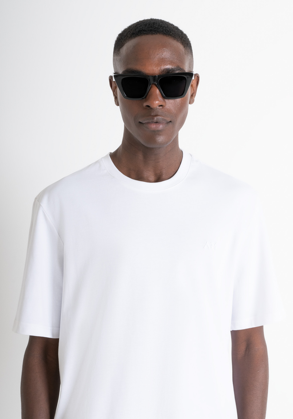 RELAXED FIT T-SHIRT IN TEXTURED COTTON JERSEY - Antony Morato Online Shop