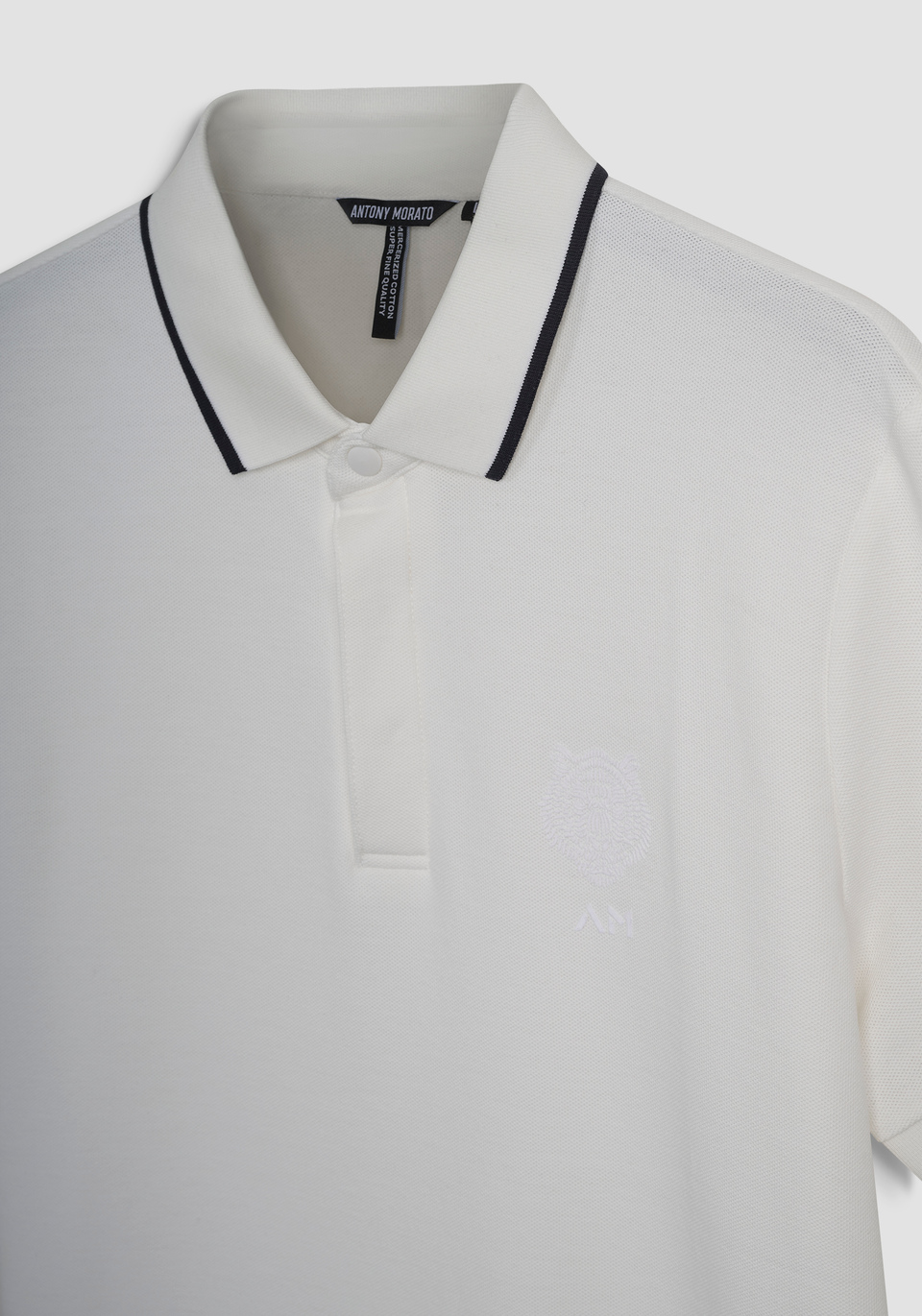 POLO REGULAR FIT IN PIQUET DI COTONE CON LOGO STAMPATO - Antony Morato Online Shop