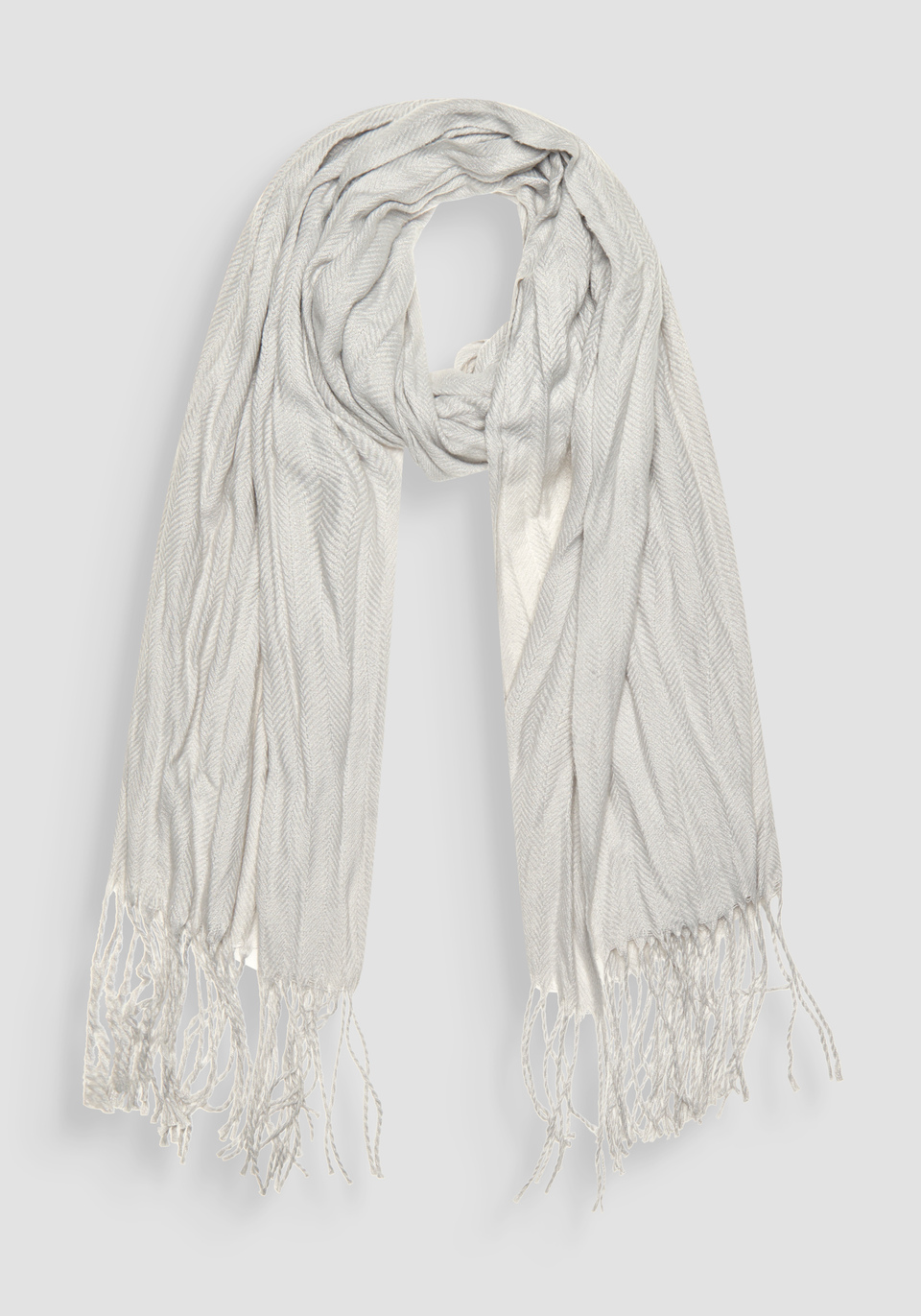 WHITE SCARF WITH JACQUARD PRINT - Antony Morato Online Shop
