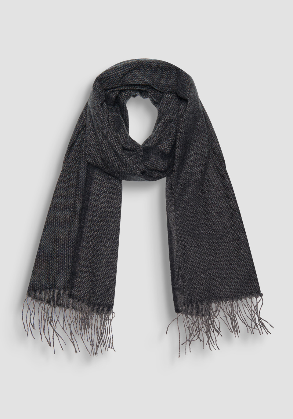 GRAUER SCHAL MIT JAQUARD-PRINT - Antony Morato Online Shop