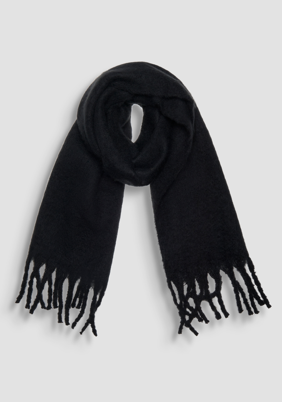 BLACK JACQUARD PRINT SCARF - Antony Morato Online Shop