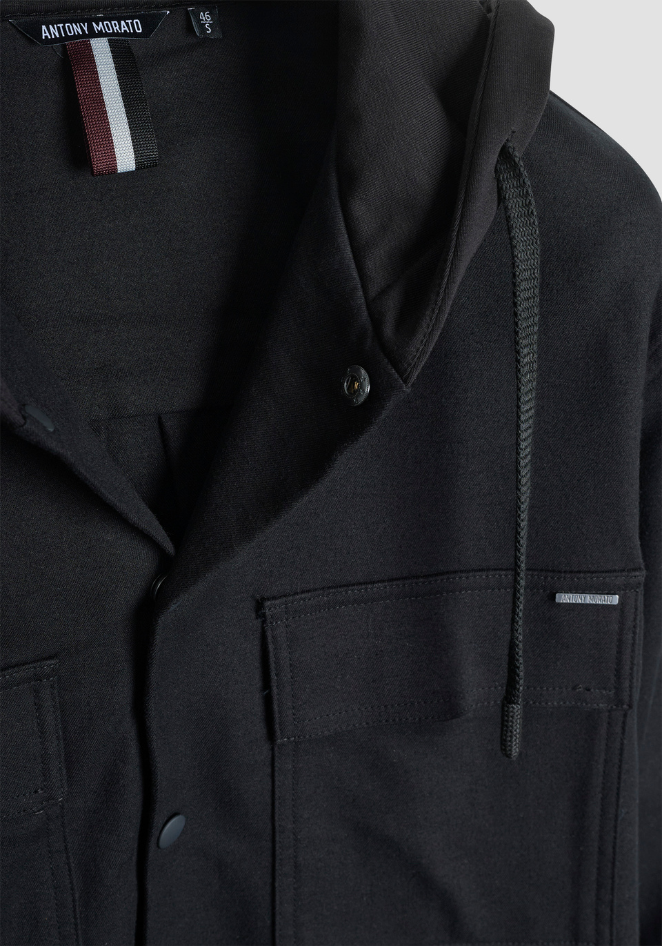 CAMICIA REGULAR FIT CON CAPPUCCIO CON TESSUTO A CONTRASTO - Antony Morato Online Shop