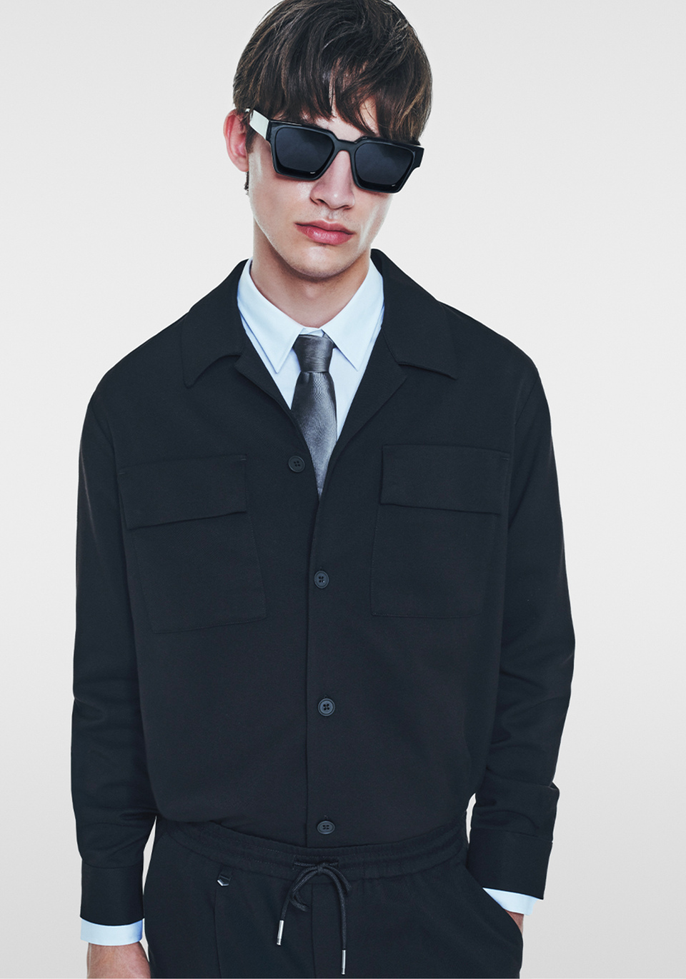 CHEMISE REGULAR FIT EN SERGÉ STRETCH - Antony Morato Online Shop