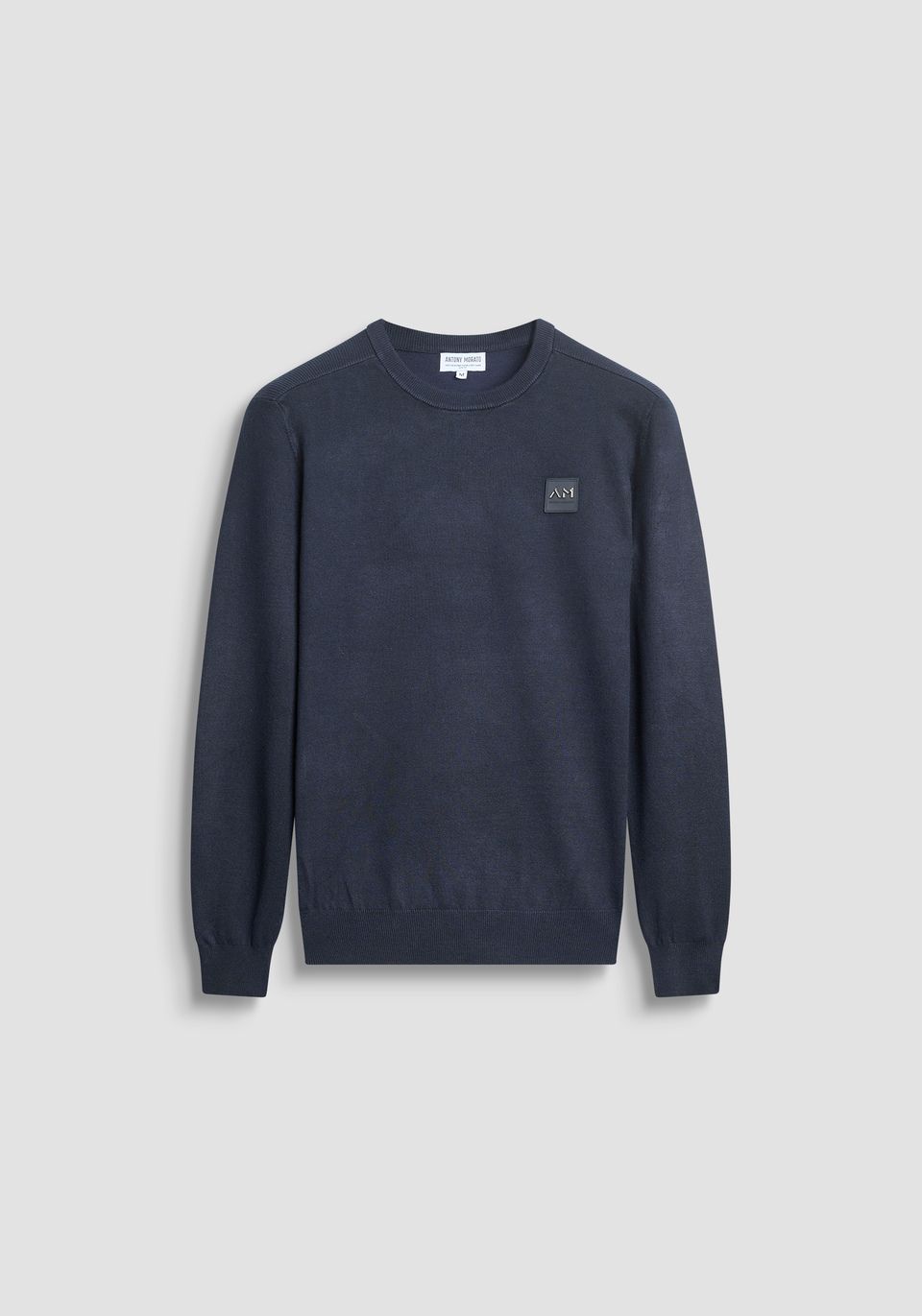 SLIM FIT VISCOSE BLEND JERSEY WITH LOGO PATCH Antony Morato