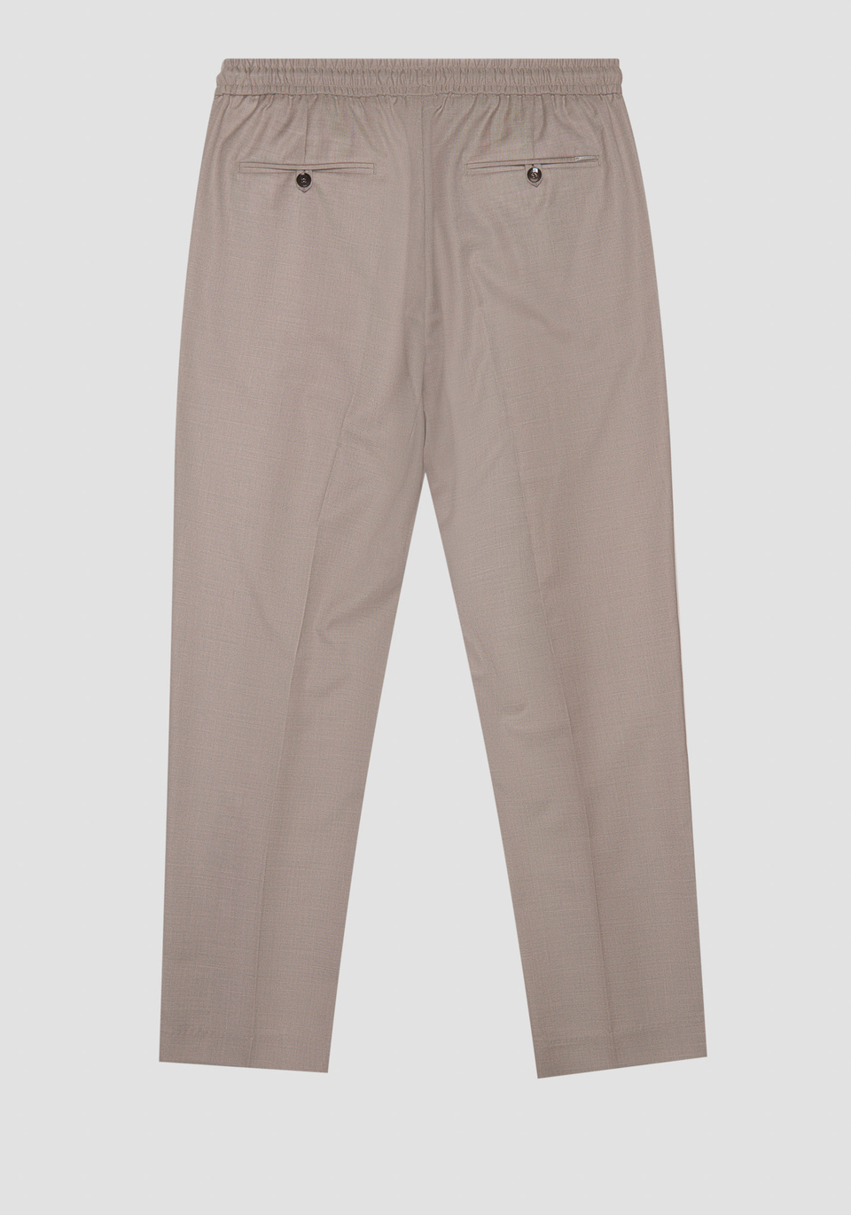 "NEIL" REGULAR FIT TROUSERS IN FLAMED ELASTIC VISCOSE BLEND FABRIC - Antony Morato Online Shop