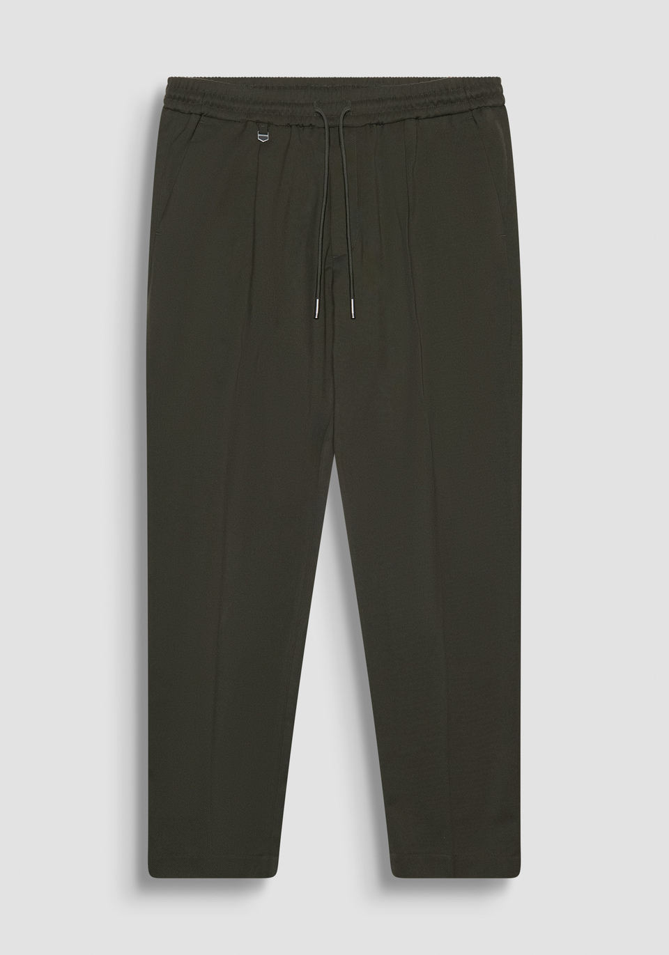 REGULAR FIT "NEIL" TROUSERS IN GREEN VISCOSE BLEND - Antony Morato Online Shop