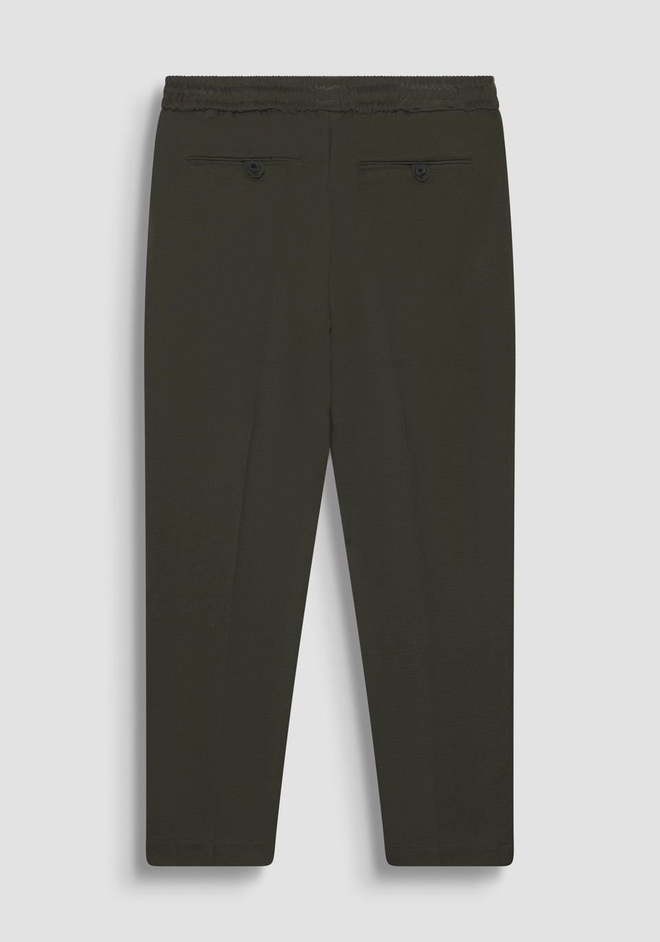 REGULAR FIT "NEIL" TROUSERS IN GREEN VISCOSE BLEND - Antony Morato Online Shop