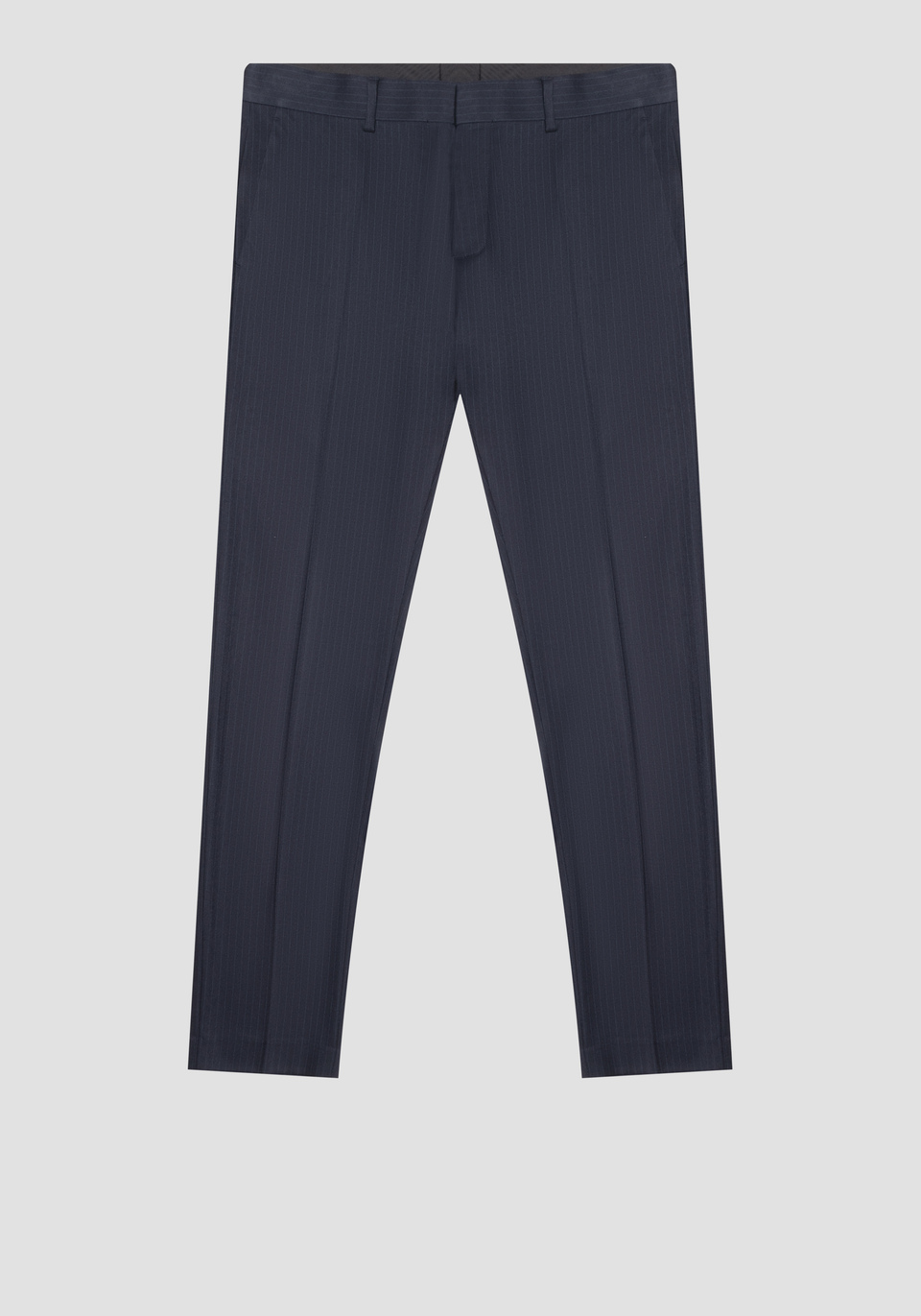 “BONNIE” SLIM-FIT TROUSERS IN VISCOSE-BLEND FABRIC WITH PINSTRIPE MOTIF - Antony Morato Online Shop