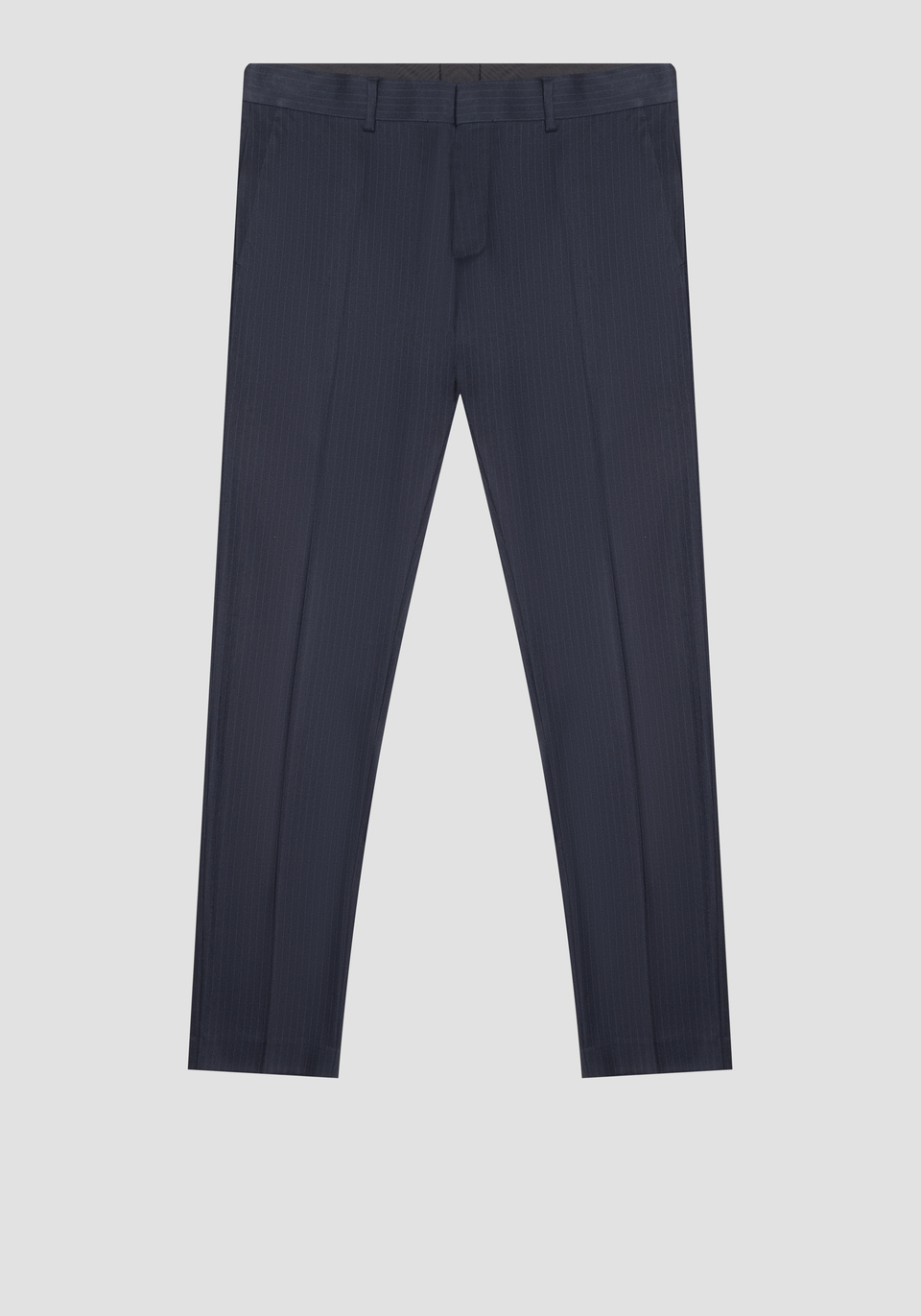 “BONNIE” SLIM-FIT TROUSERS IN VISCOSE-BLEND FABRIC WITH PINSTRIPE MOTIF - Antony Morato Online Shop