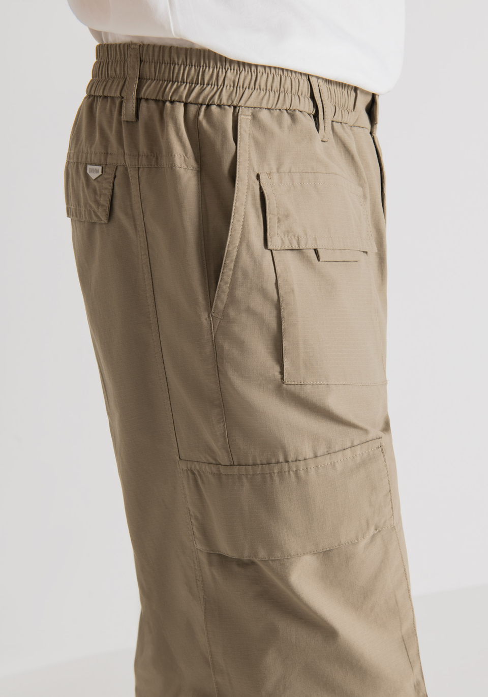 CARROT-FIT CARGO TROUSERS IN COTTON BLEND AND RIPSTOP - Antony Morato Online Shop