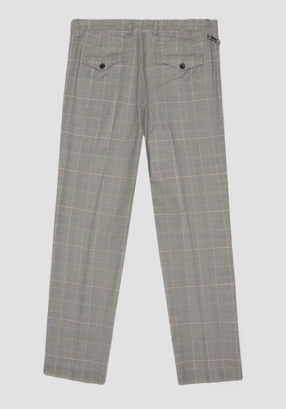EDITH SLIM FIT TROUSERS IN COTTON CHAMBRAY WITH PRINCE OF WALES PATTERN - Antony Morato Online Shop