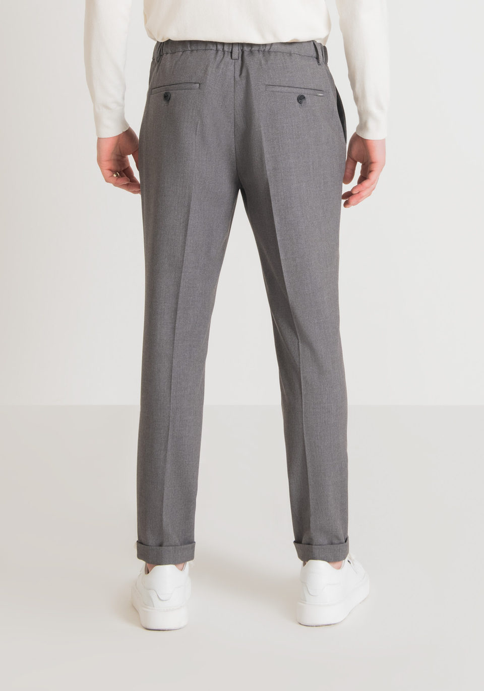 Buy max Men's Slim Casual Pants (TFCWBFS2203CTGREY_Grey at Amazon.in