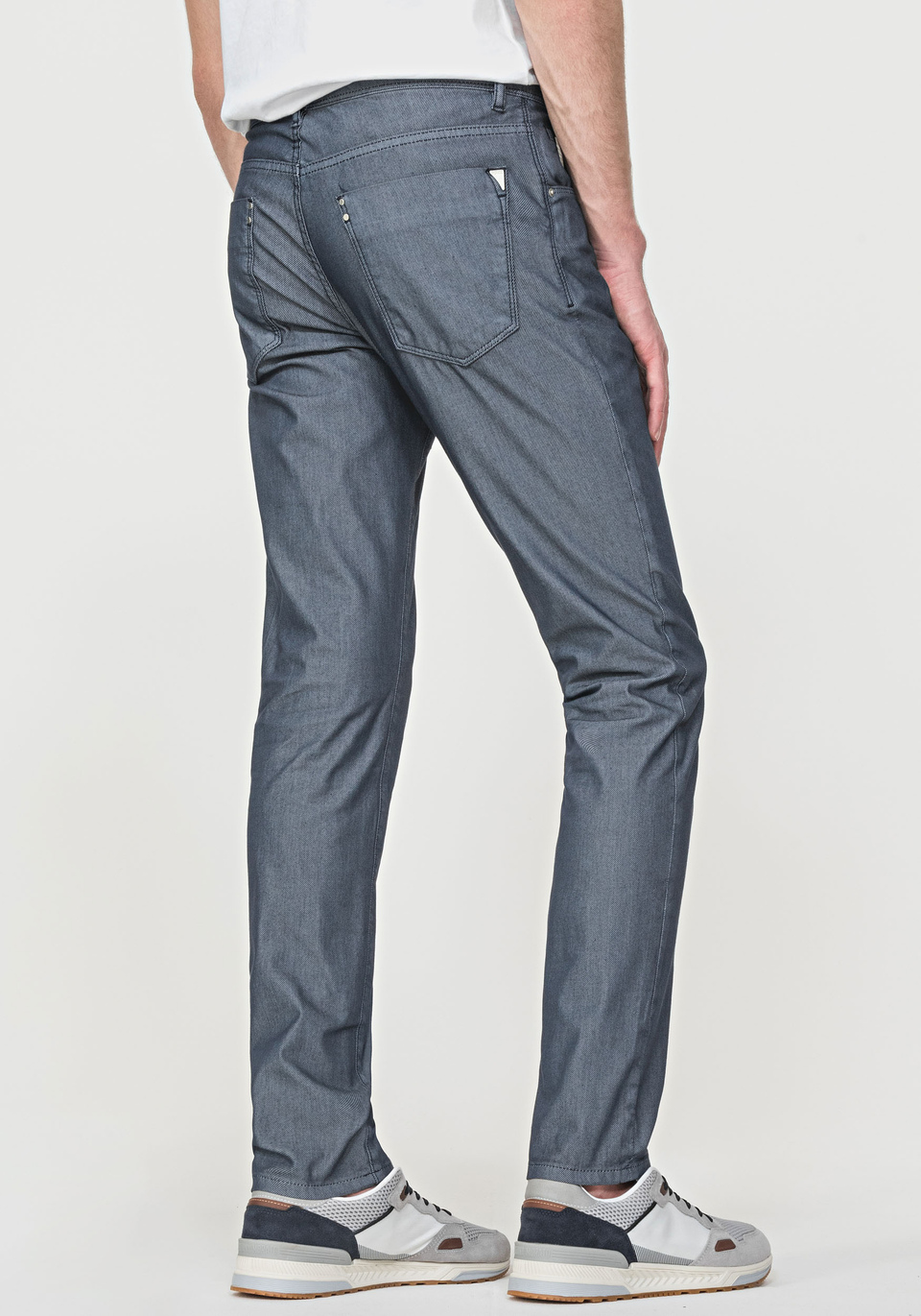 “BARRET” SKINNY-FIT TROUSERS IN STRETCH COTTON BLEND - Antony Morato Online Shop