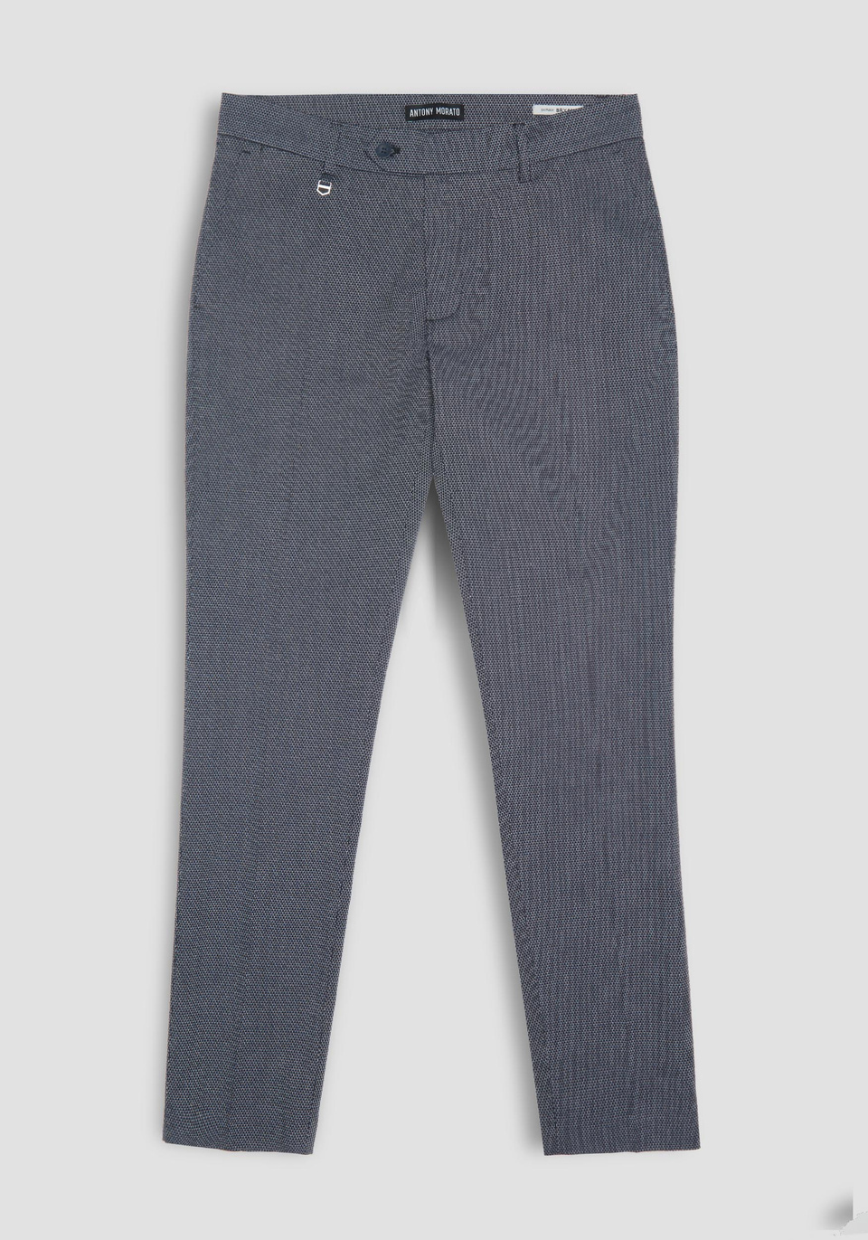 “BRYAN” SKINNY FIT TROUSERS WITH MICRO-PATTERN - Antony Morato Online Shop