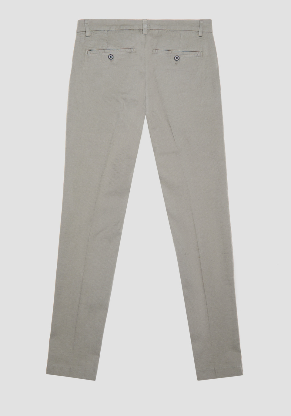 "BRYAN" SKINNY-FIT TROUSERS IN MICRO-WEAVE STRETCH COTTON - Antony Morato Online Shop