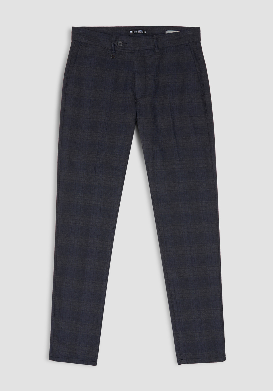 SKINNY-FIT "BRYAN" TROUSERS IN A STRETCHY FABRIC WITH A CHECK PATTERN - Antony Morato Online Shop
